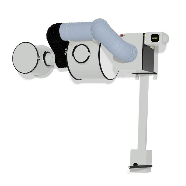 Systemy filtrowentylacji NBC ARC montaż na ścianie